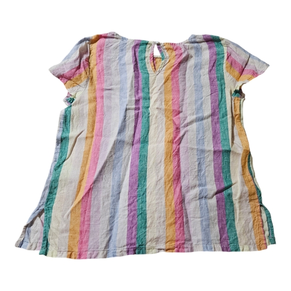 C&C California rainbow striped linen top size Medium - Picture 4 of 7